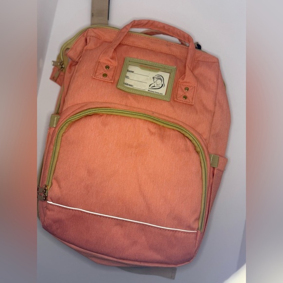 Pink Diaper Bag Backpack USB Charging w/ Changing Pad Baby Travel Bag NWOT - Picture 5 of 13